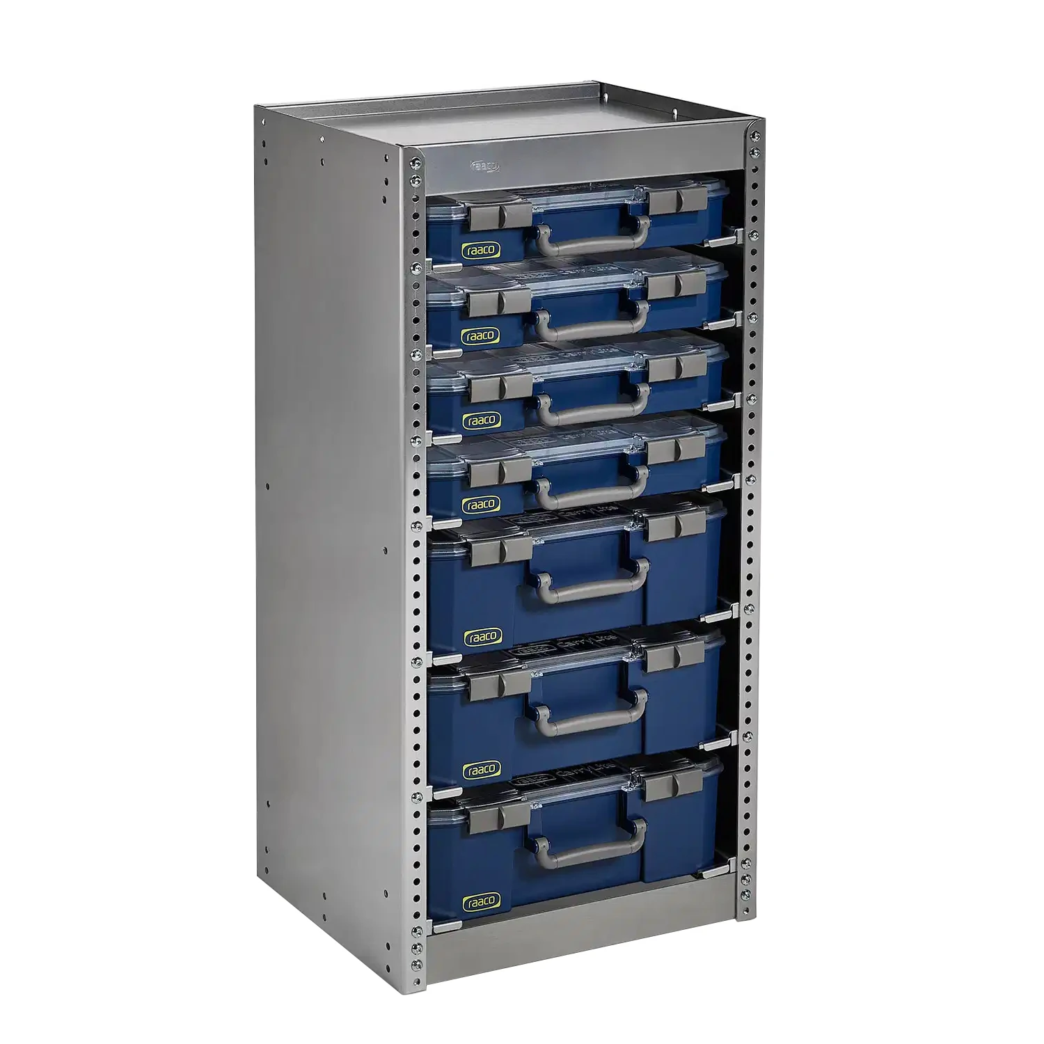 Raaco Aluminium Rek S297 inclusief CarryLite koffers