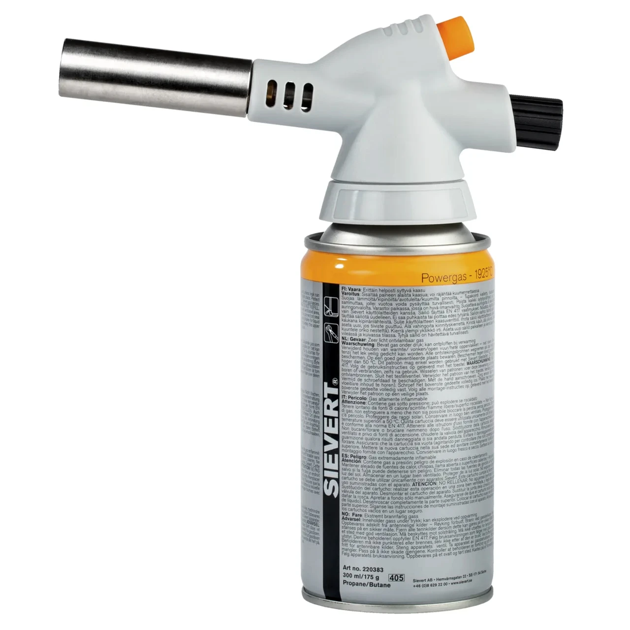 Sievert Powergas brander 2281 piëzo (incl. 1 gaspatroon)