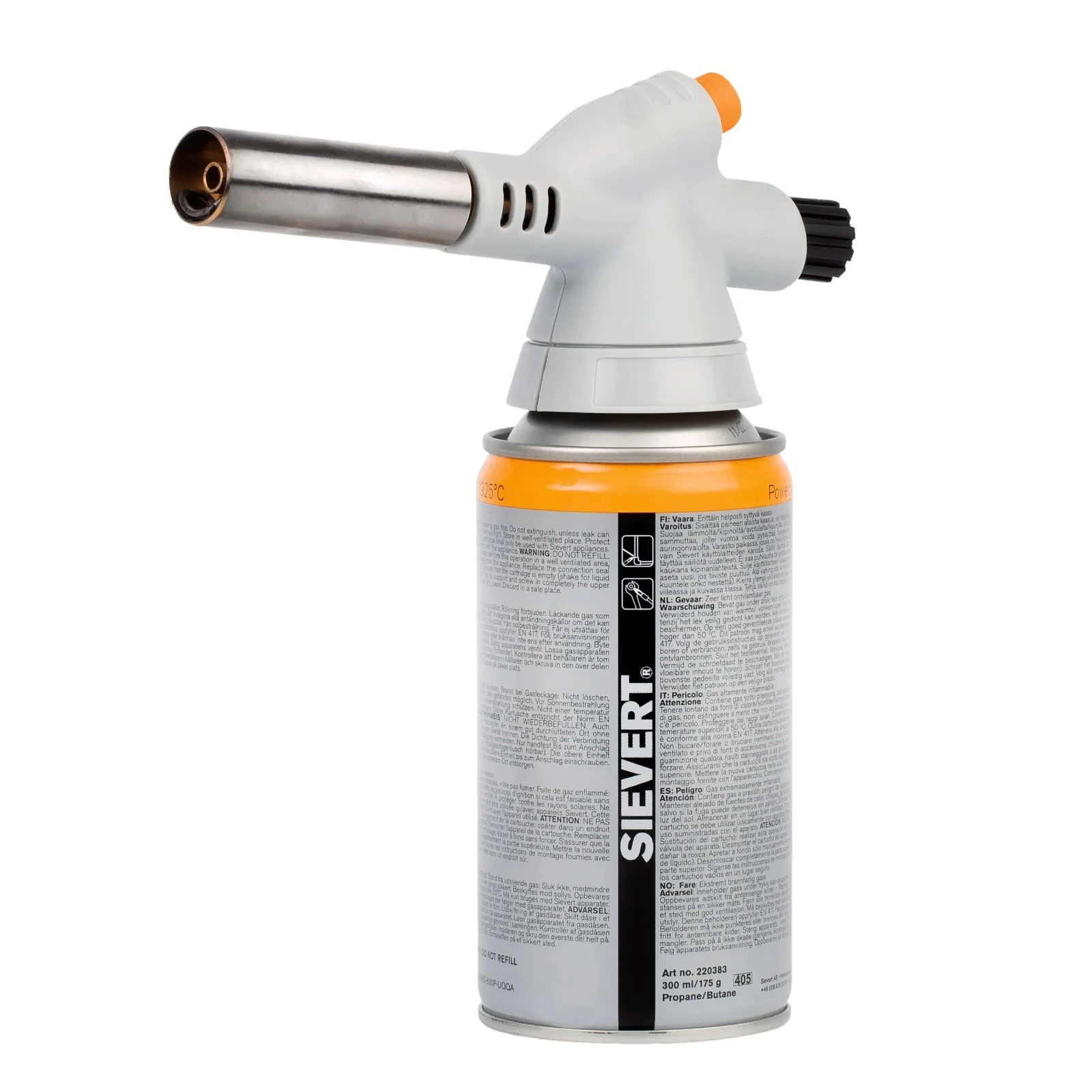 Sievert Powergas brander 2281 piëzo (incl. 1 gaspatroon)