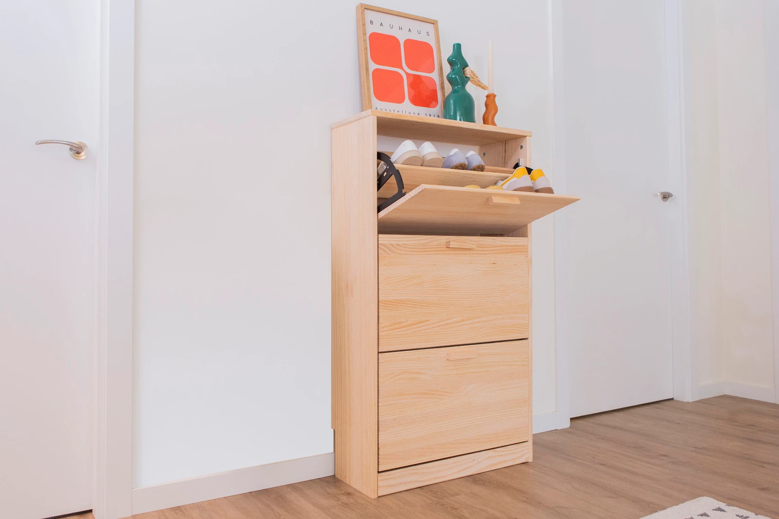 Astigarraga Schoenenkast hout - massieve deuren