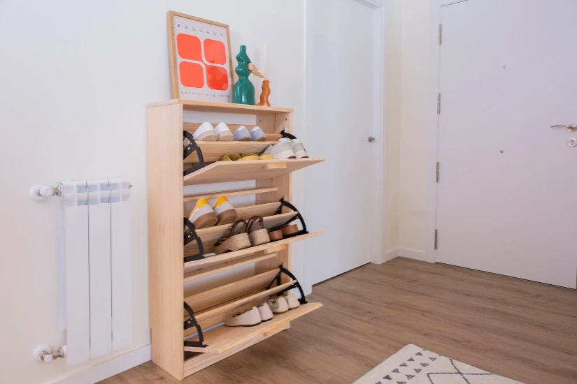 Astigarraga Schoenenkast hout - massieve deuren