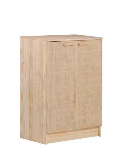Astigarraga Dressoir van hout en natuurlijk raffia