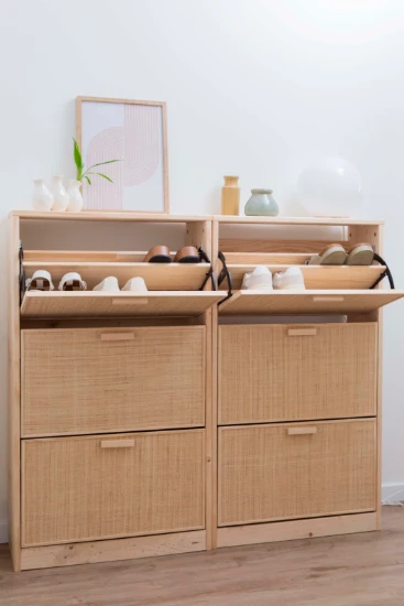 Astigarraga Schoenenrek van hout  en raffia