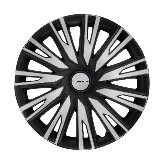 Michelin Wieldoppen 14 inch - zilv/zwa - 4 stuks