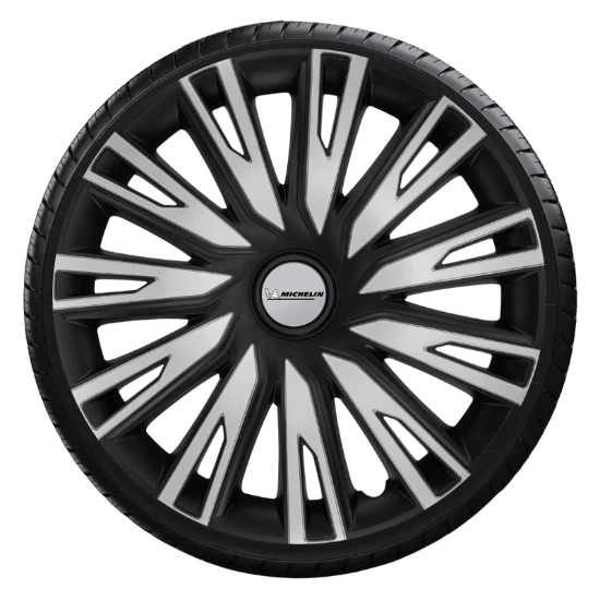 Michelin Wieldoppen 14 inch - zilv/zwa - 4 stuks