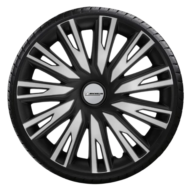 Michelin Wieldoppen 15 inch - zilv/zwa - 4 stuks