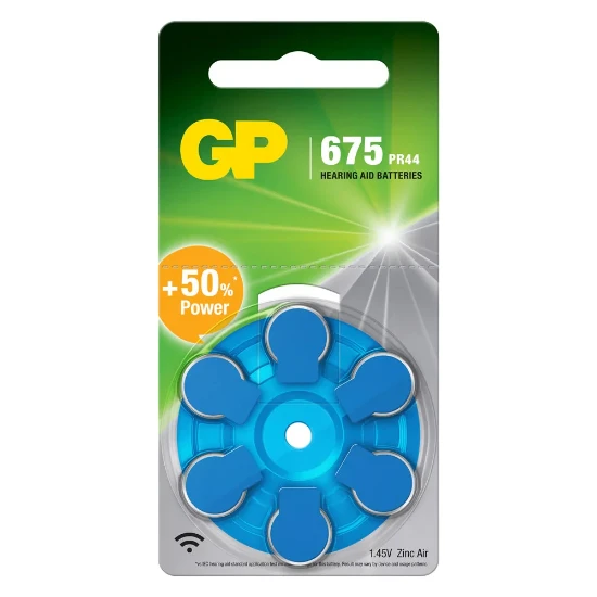 GP ZA675 Hoortoestelbatterij Zinc Air (6 stuks)
