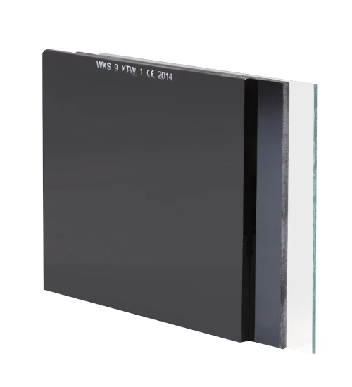 Verre de protection pour soudeur, la paire, DIN9