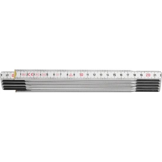 Hultafors Duimstok T59 2m - 10-delig - wit
