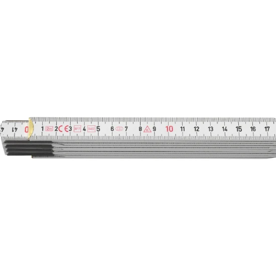 Hultafors Duimstok T59 2m - 10-delig - wit