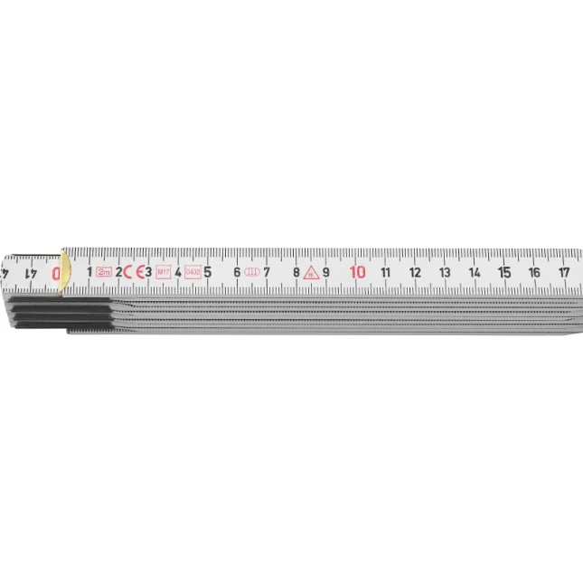 Hultafors Duimstok T59 2m - 10-delig - wit