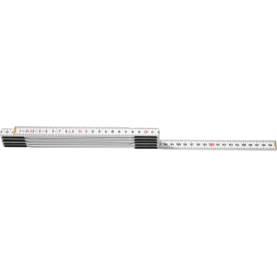 Hultafors Duimstok T59 2m - 10-delig - wit
