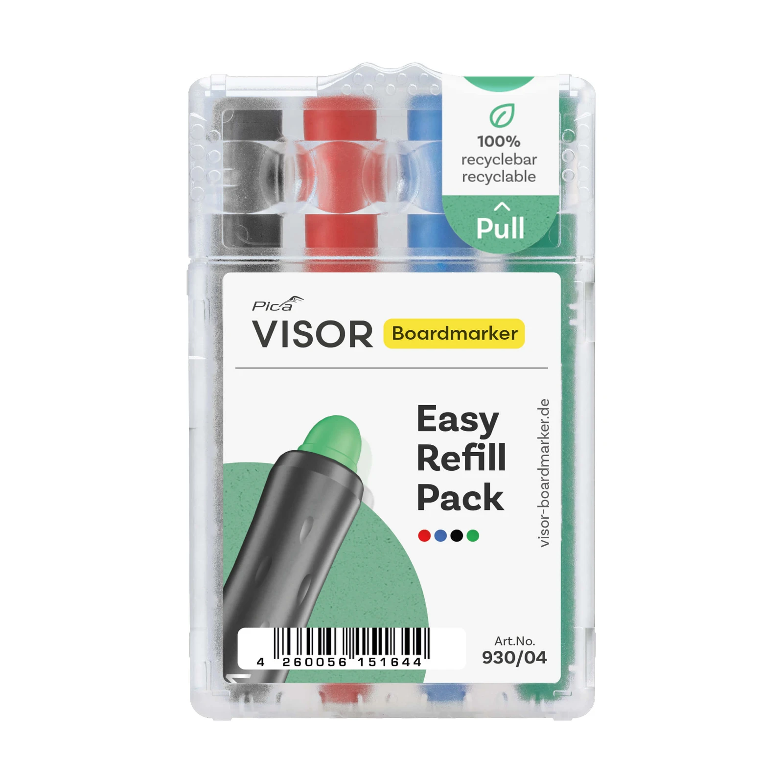 Pica VISOR Boardmarker Navulling multikleur (4 stuks)