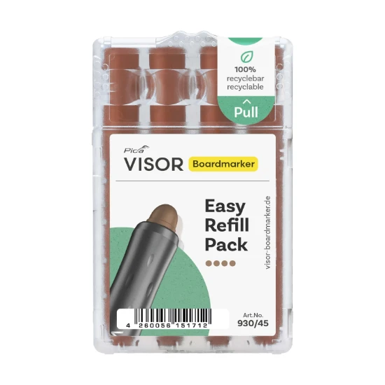 Pica VISOR Boardmarker Navulling bruin (4 stuks)