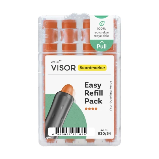Pica VISOR Boardmarker Navulling oranje (4 stuks)