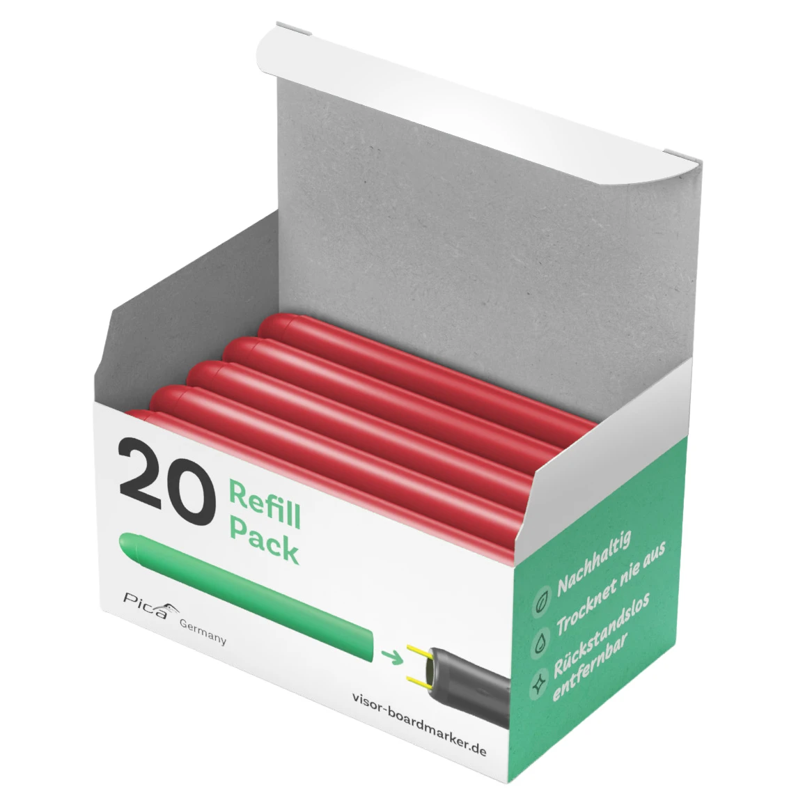 Pica VISOR Boardmarker Navulling rood (20 stuks)