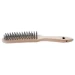 Brosse metallique a main, 3 rangees