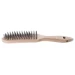 Brosse metallique a main, 4 rangees
