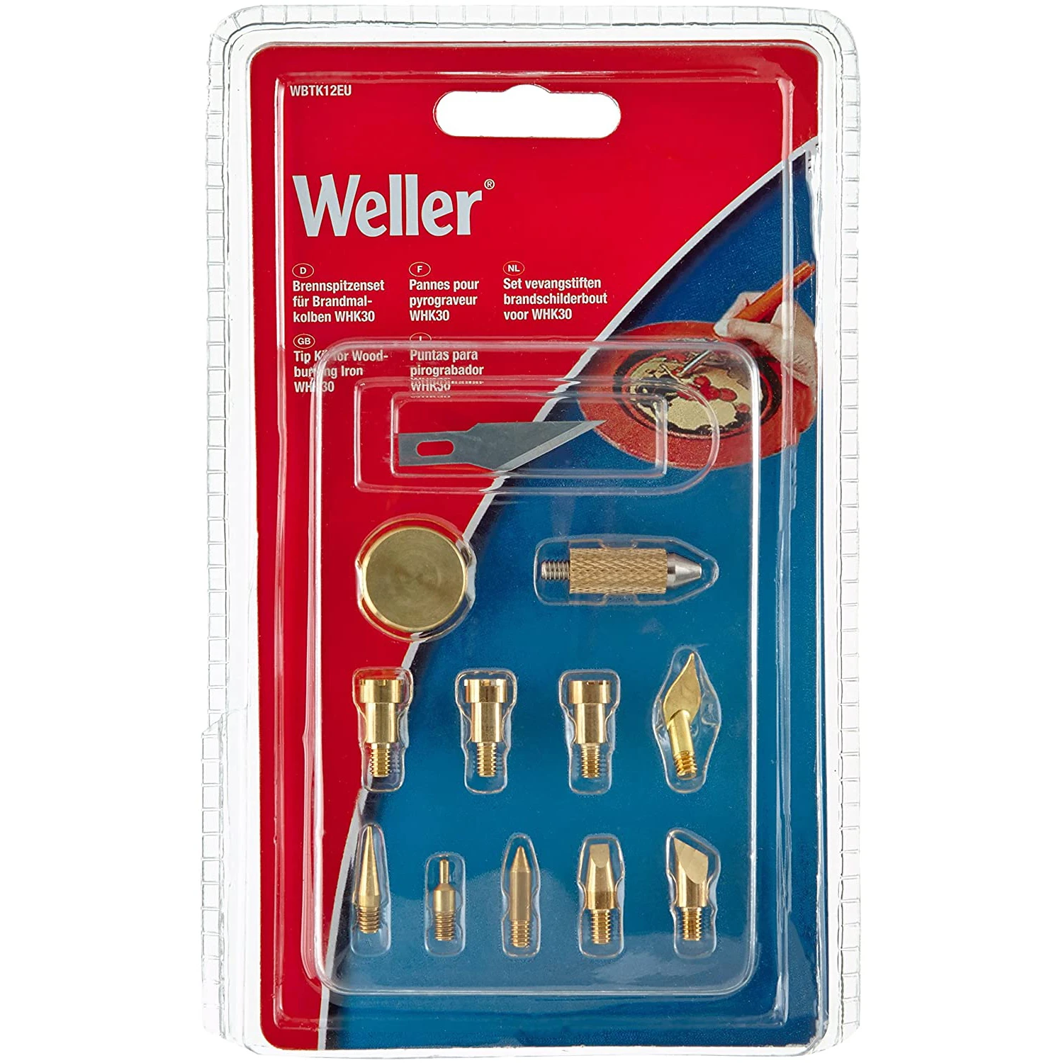 Weller Soldeerpuntenset WHK30 EU-UK-CH 12-delig