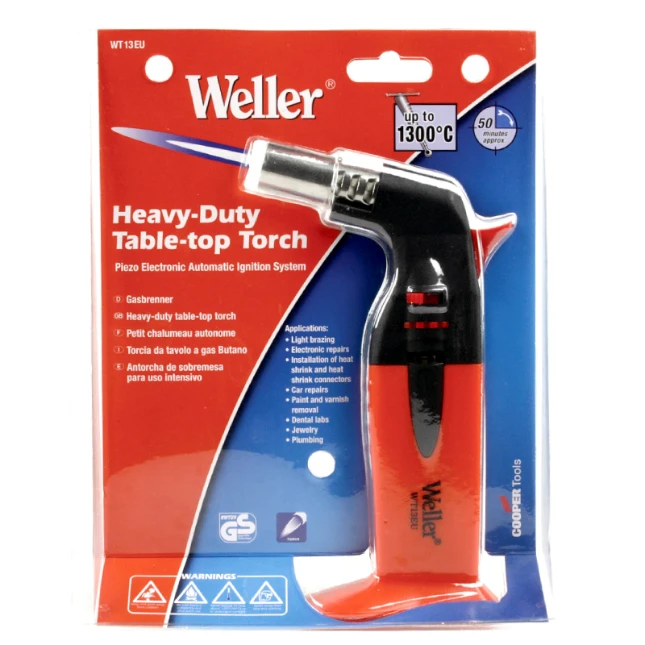 Weller Gasbrander WT13EU met piezo ontsteking