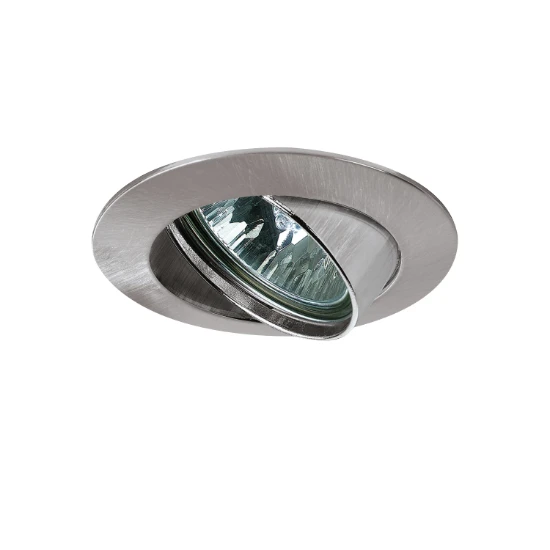 Paulmann Inbouwlamp Premium IP44 GX5,3 dimbaar staal O83mm - 1-spot