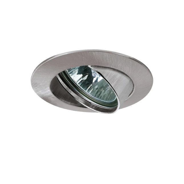 Paulmann Inbouwlamp Premium IP44 GX5,3 dimbaar staal O83mm - 1-spot