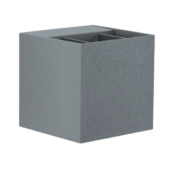 Paulmann Outdoor LED-wandlamp Cybo 80x80mm IP65 3,5W grijs