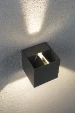 Paulmann Outdoor LED-wandlamp Cybo 80x80mm IP65 3,5W grijs