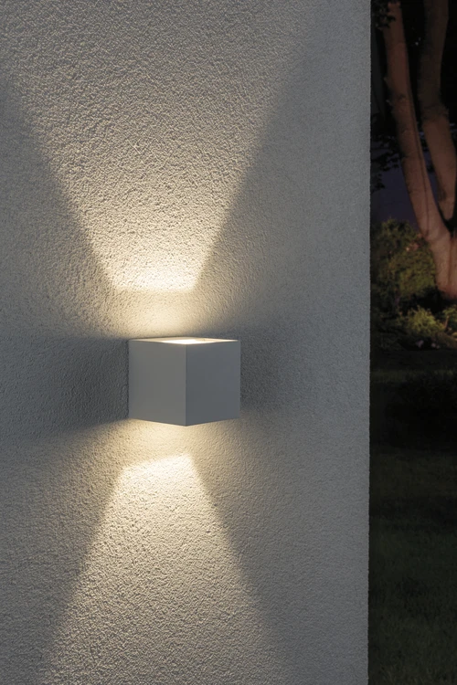 Paulmann Outdoor LED-wandlamp Cybo 80x80mm IP65 3,5W wit