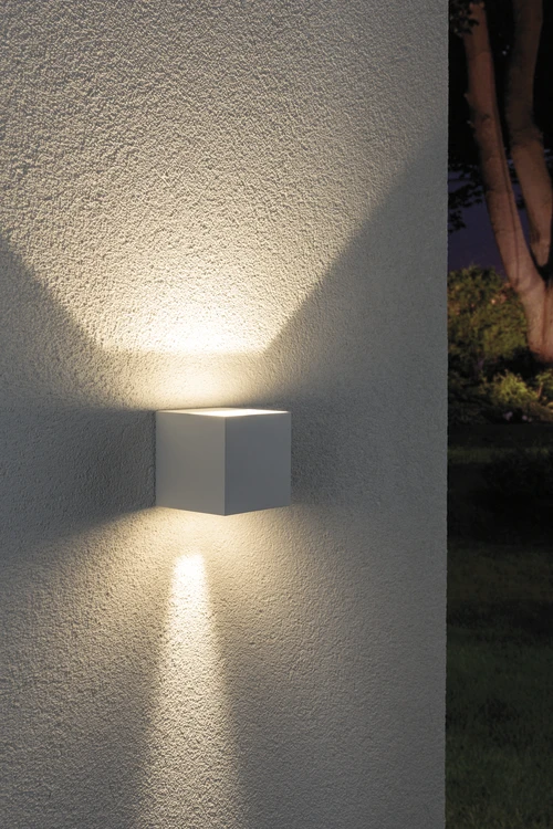 Paulmann Outdoor LED-wandlamp Cybo 80x80mm IP65 3,5W wit