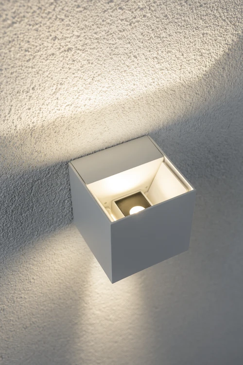 Paulmann Outdoor LED-wandlamp Cybo 80x80mm IP65 3,5W wit