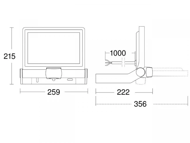 Steinel LED Buitenspot XLED ONE XL Sensor wit - met bewegingsmelder