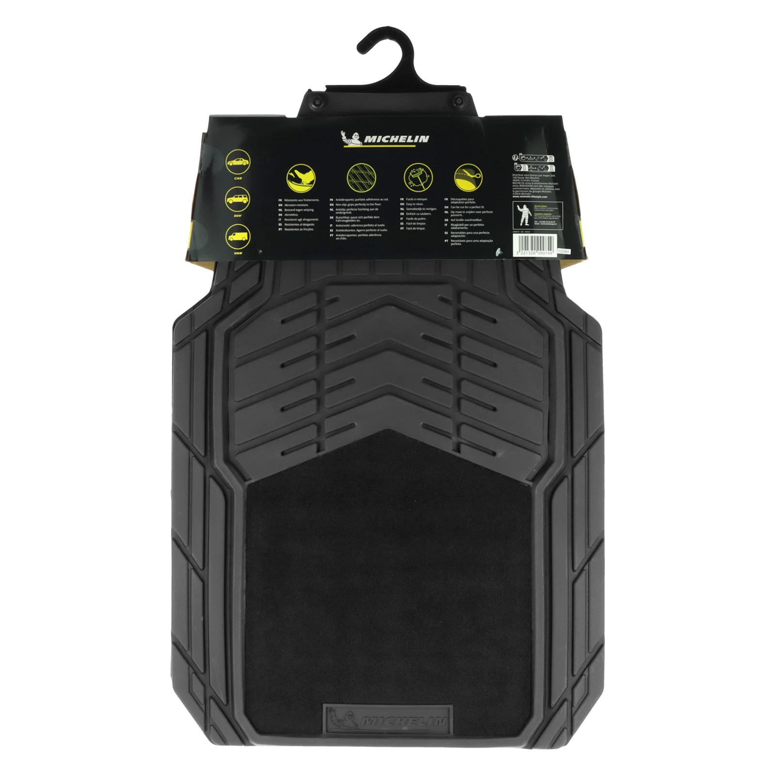 Michelin 2 Universele Automatten voor Voorstoelen - Rubber/Tapijt