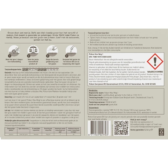 Pokon Mos Weg! 150 m² 5250 gram (2-in-1)