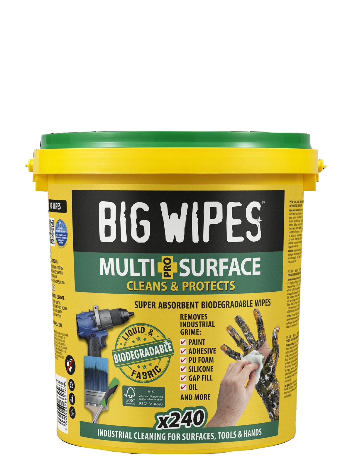 Big Wipes Emmer Multi-Surface Pro+ Bio 240 doekjes
