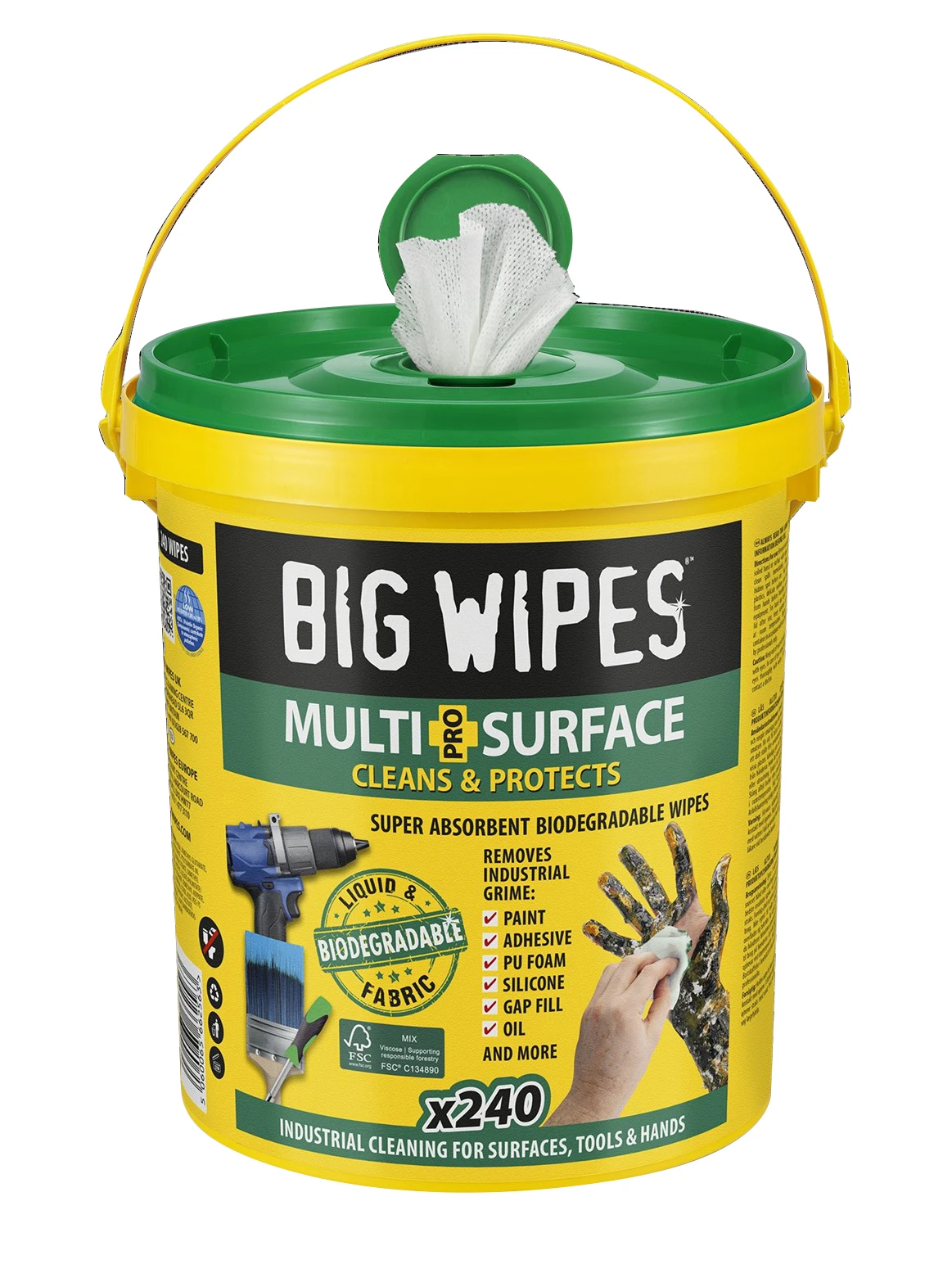 Big Wipes Emmer Multi-Surface Pro+ Bio 240 doekjes