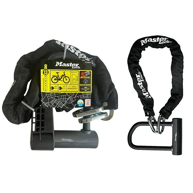 Masterlock U-slot met ketting - 10mm x 1m
