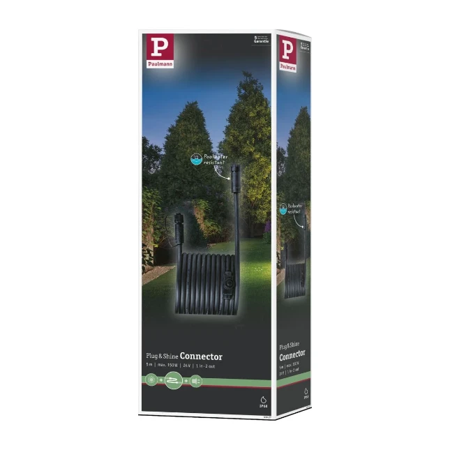 Paulmann Outd kabel - IP68 - 5m - 1 in-2 out - 2x1,5mm2