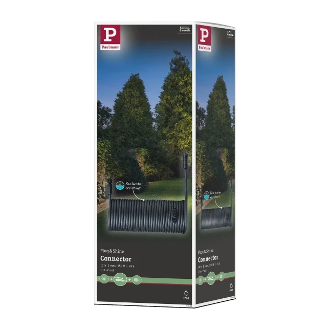 Paulmann Outd kabel - IP68 - 10m - 1 in-2 out - 2x1,5mm2