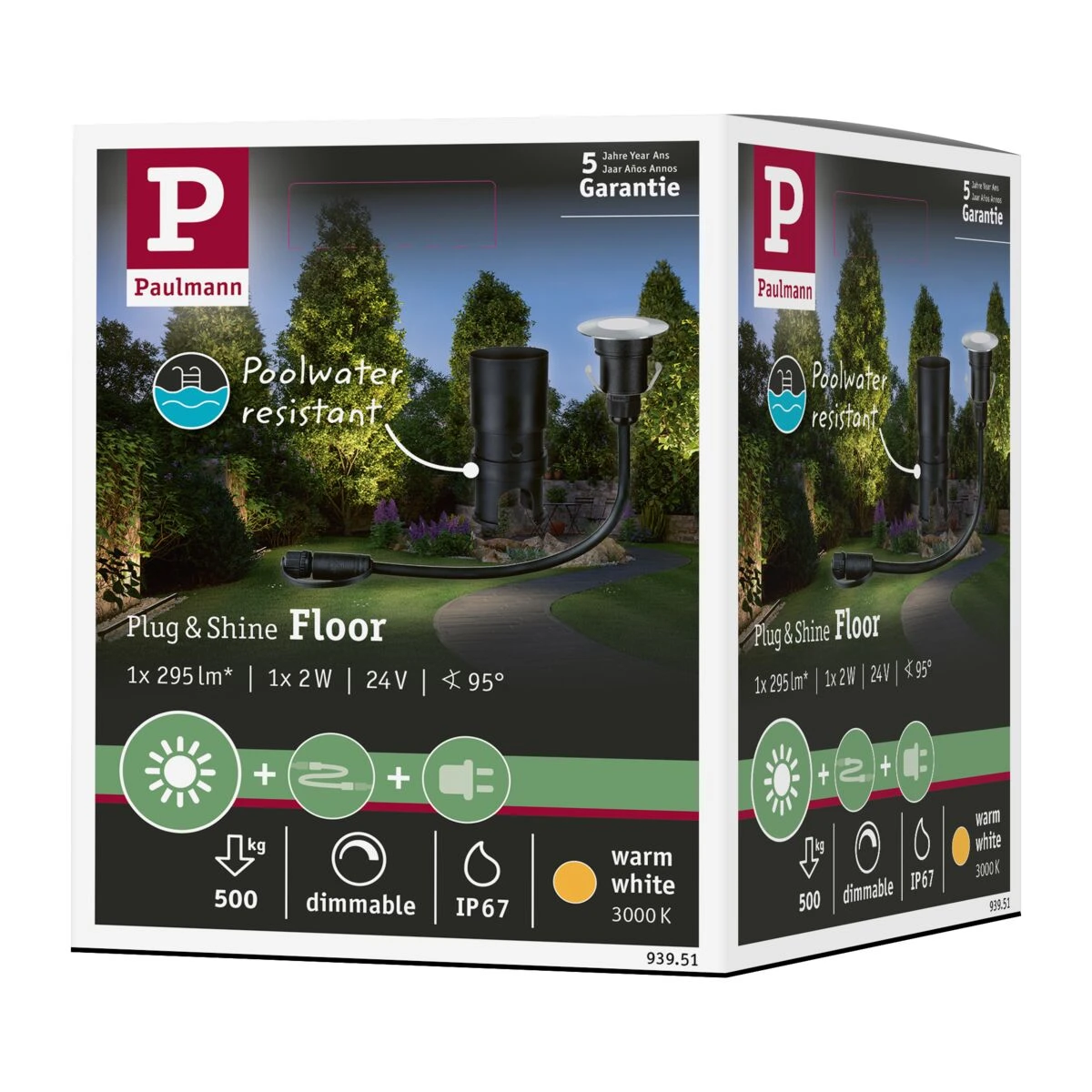 Paulmann Outd P & S grond EBL 2,5W IP65 3000K 24V