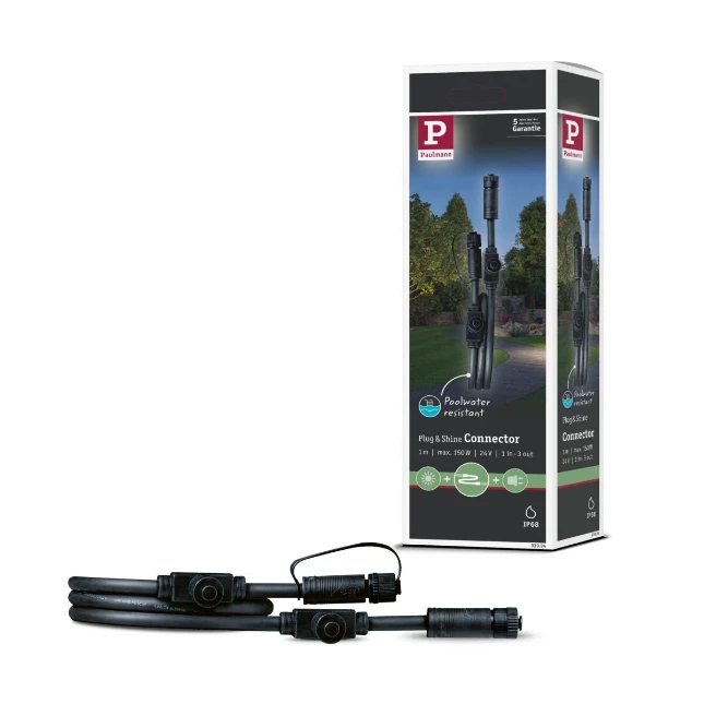 Paulmann Outd kabel - IP68 - 1m - 1 in-3 out - 2x1,5mm2