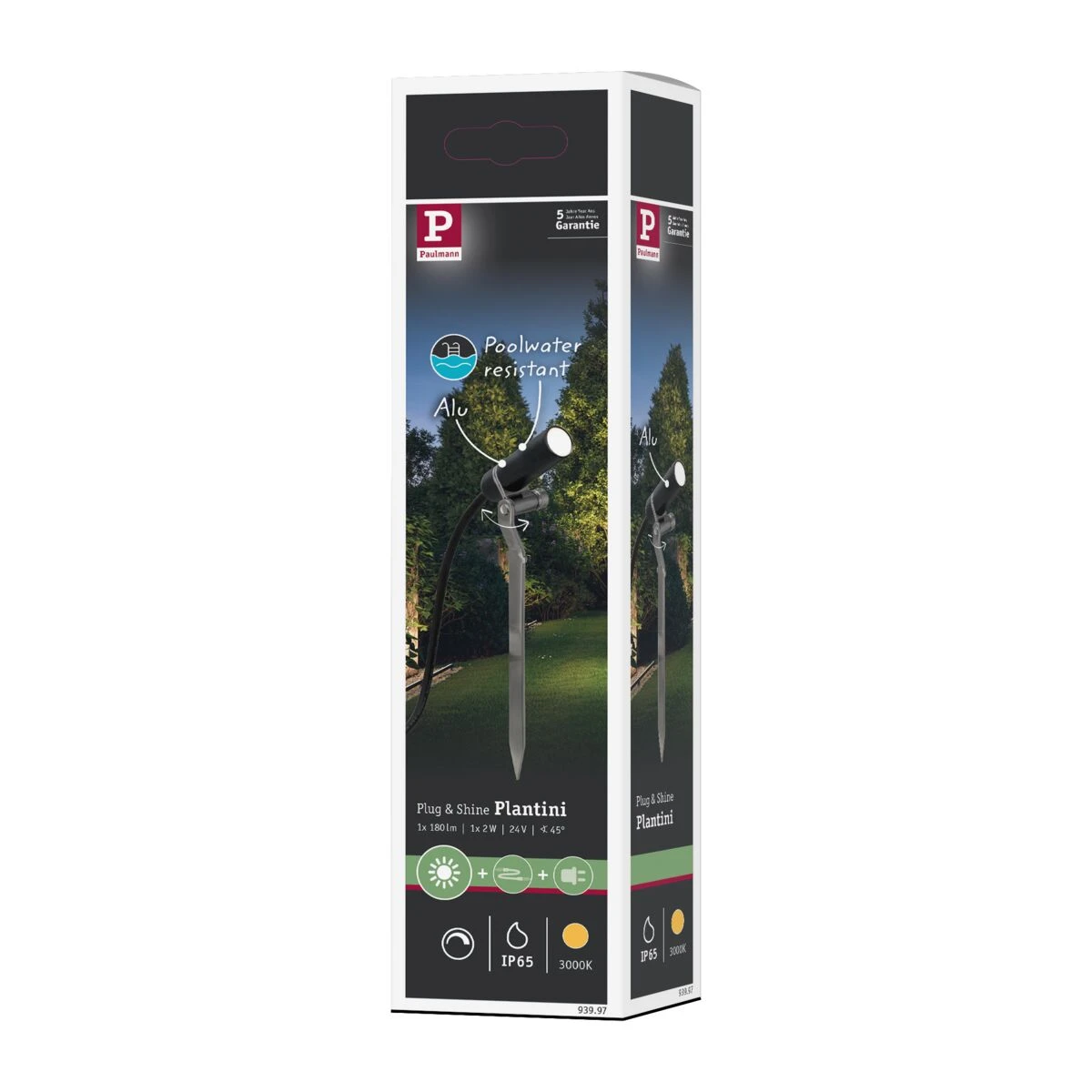 Paulmann Outd P&S Plantini spot 3000K 2,5W antra