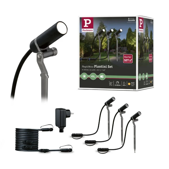 Paulmann Outd P&S Plantini set 3000K 3x2,5W