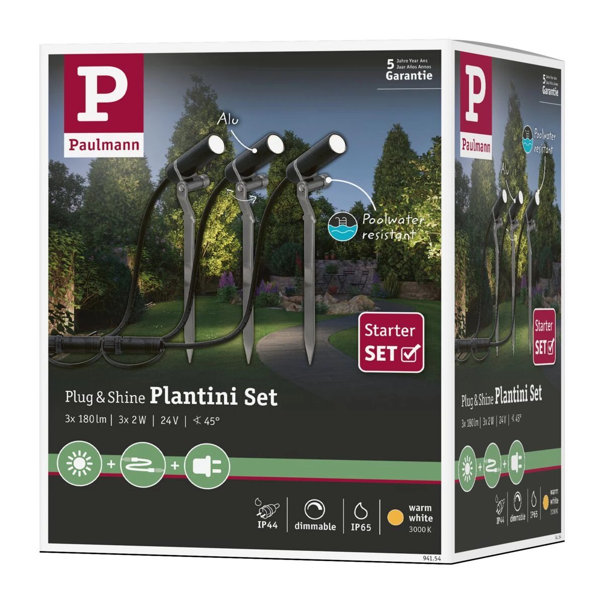 Paulmann Outd P&S Plantini set 3000K 3x2,5W