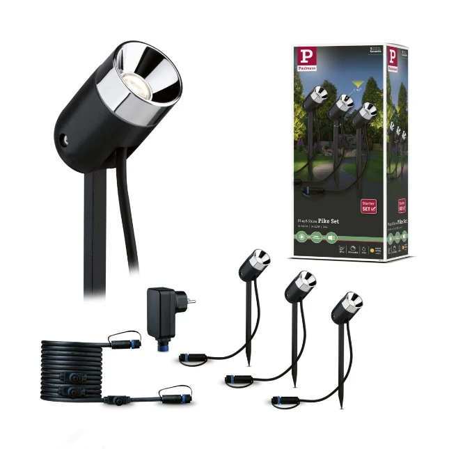 Paulmann Outd. P&S Spot Pike 3000K 24V Anthrazit