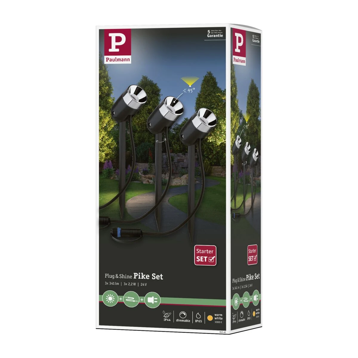 Paulmann Outd. P&S Spot Pike 3000K 24V Anthrazit