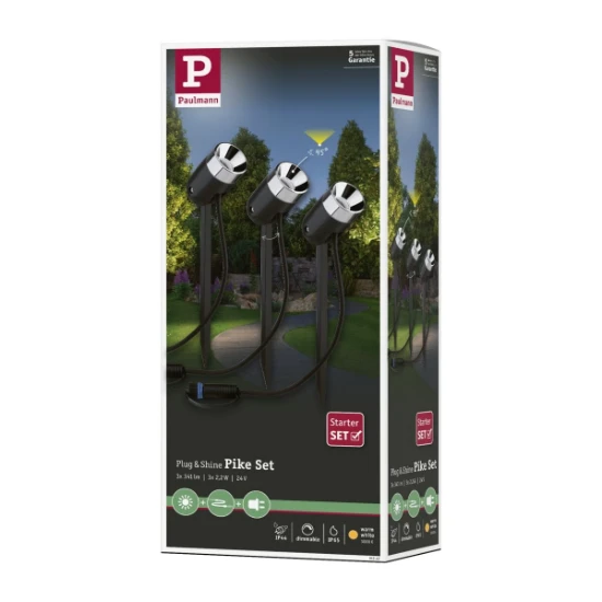 Paulmann Outd. P&S Spot Pike 3000K 24V Anthrazit