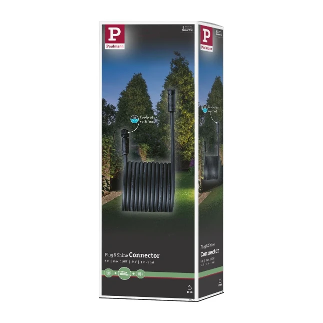 Paulman Plug & Shine Cable 1 in - 1 uit - 5 meter