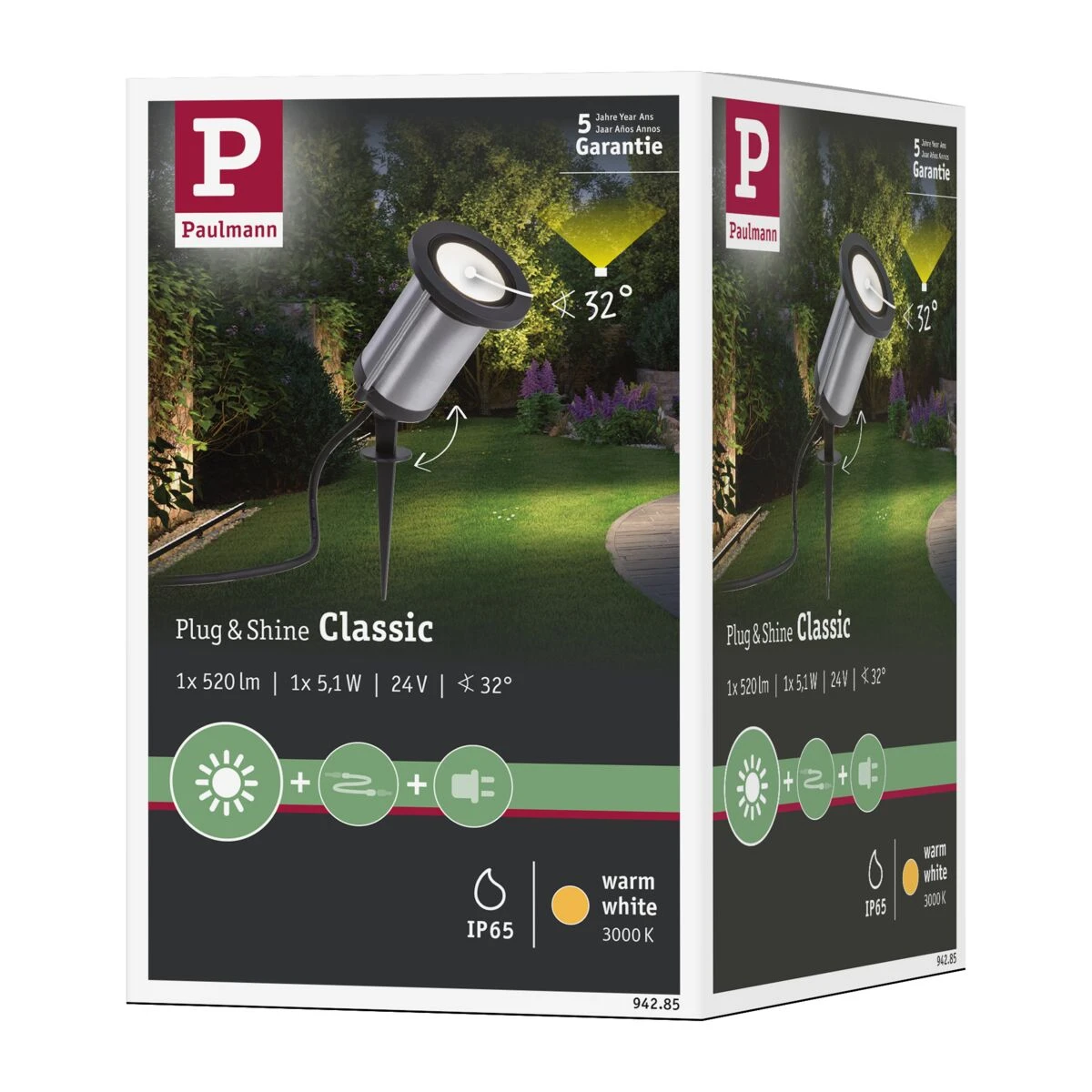 Paulmann Outdoor Plug & Shine spot Classic 3000K 6