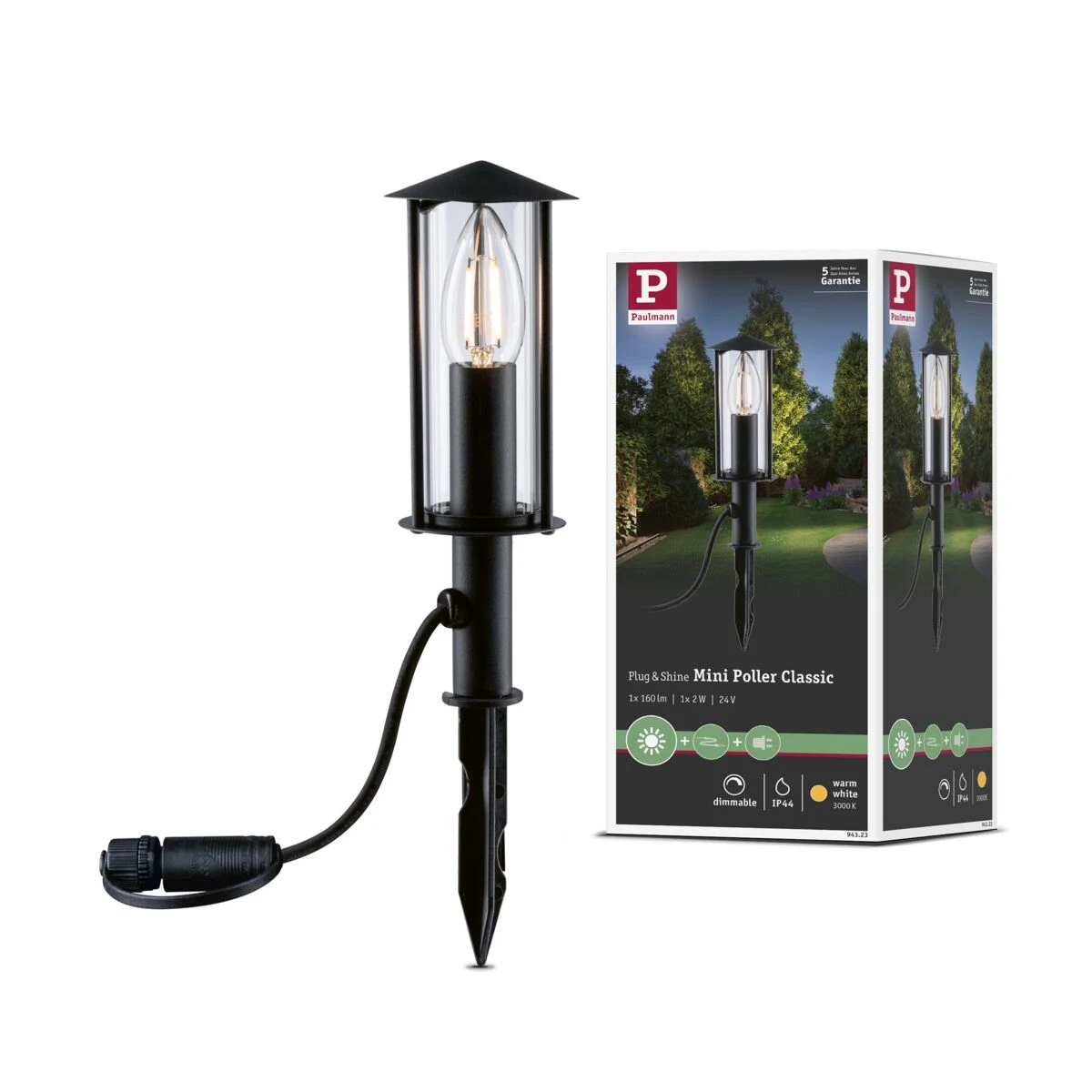 Paulmann Outdoor Plug+Shine mini boldlp Classic - IP44